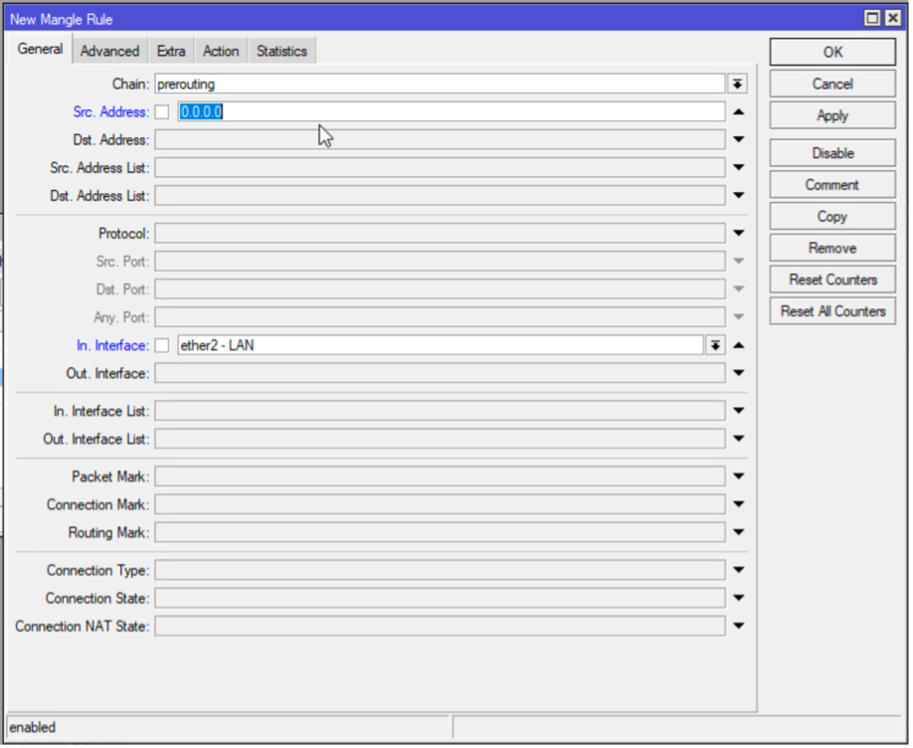 Mikrotik Add Mangle Rule