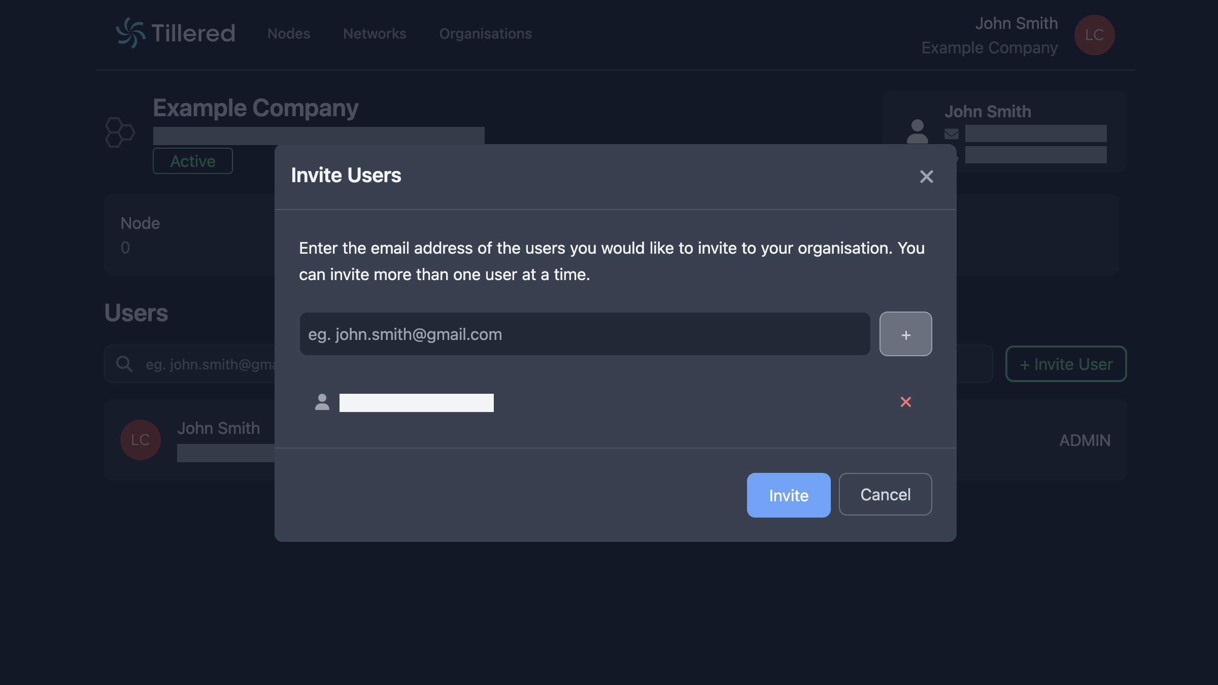Invite a member