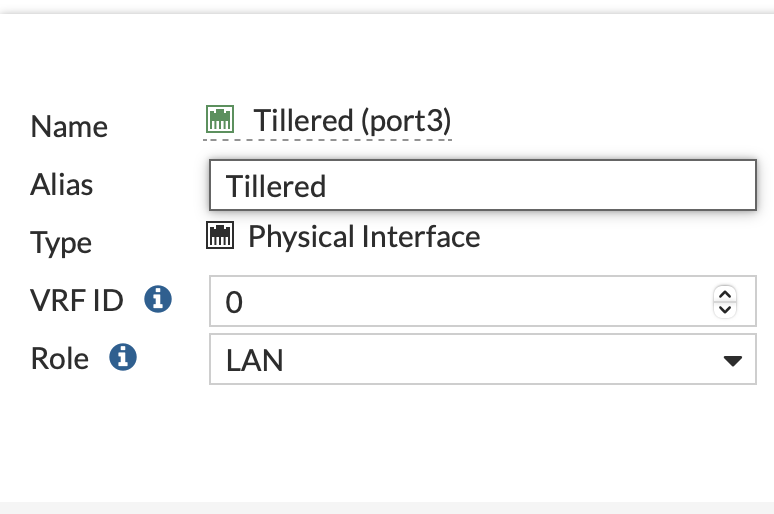 Tillered Interface