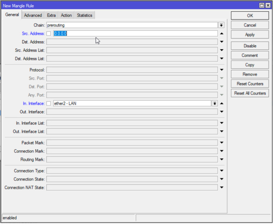 Mikrotik Add Mangle Rule